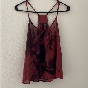 Cute floral print tank